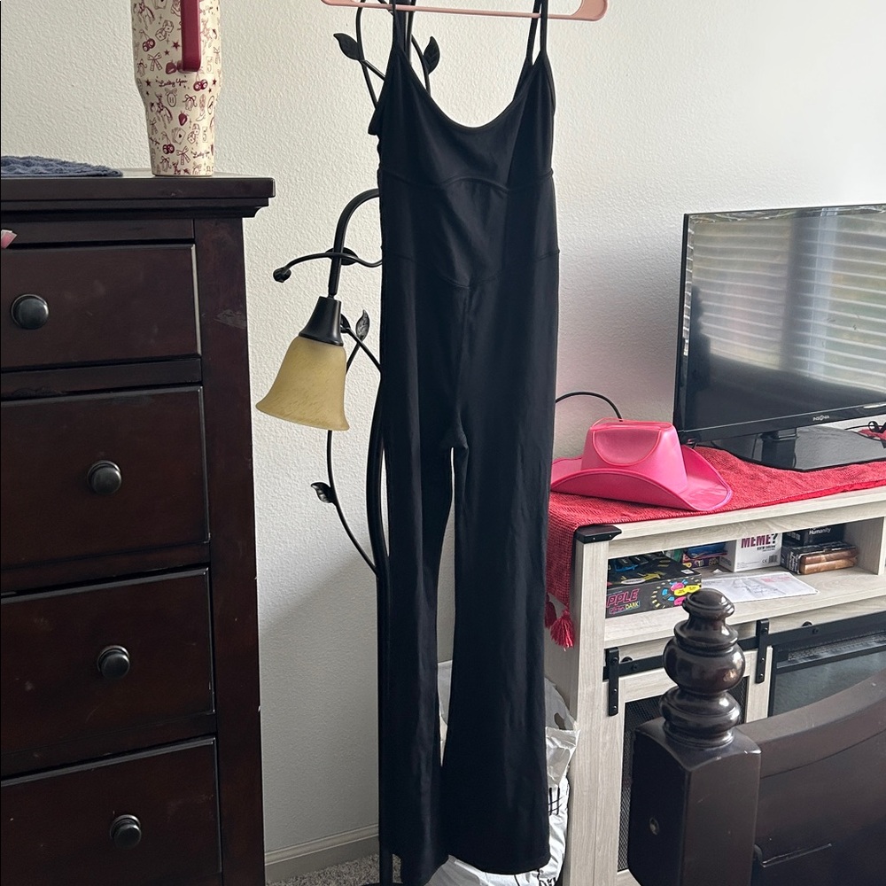 Black Spaghetti Strap Jumpsuit